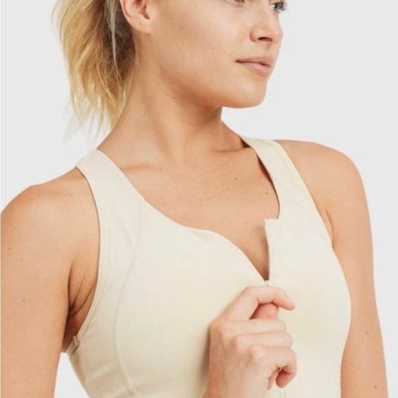 MONO B Zip Front Bra Top, Size Small - Picture 1 of 9